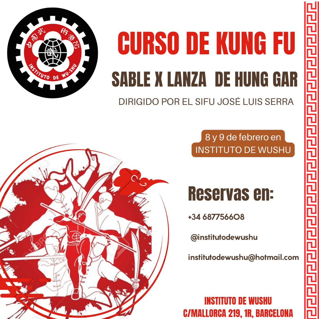 curso sable y lanza Hung gar