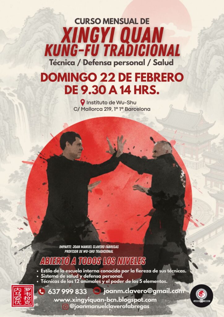 curso xing yi barcelona febrero